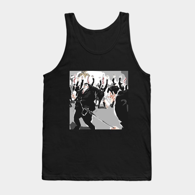 Two People Fighting With Selfie Stick Tank Top by The Rodions